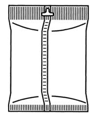  Пакет с отверстием для подвешивания 
