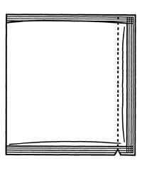  Пакет с тремя швами 
